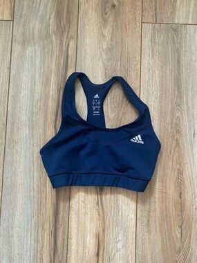 adidas S Navy Racerback Sports Bra with Logo Active/ Running